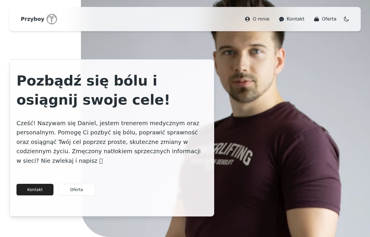 Strona trenera personalnego Przyboy